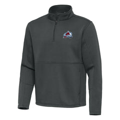 NHL Silver Colorado Avalanche Antigua Twist Quarter-Zip Pullover Jacket