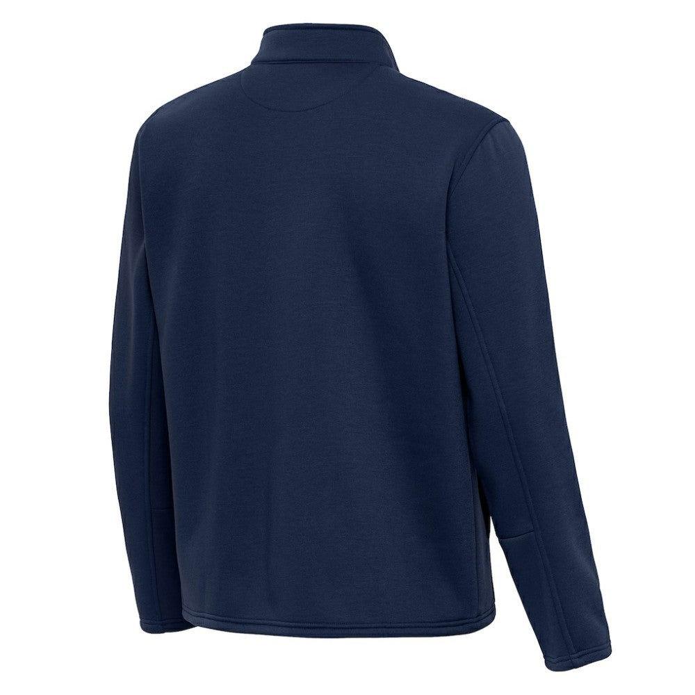 NHL Navy Columbus Blue Jackets Antigua Twist Quarter-Zip Pullover Jacket