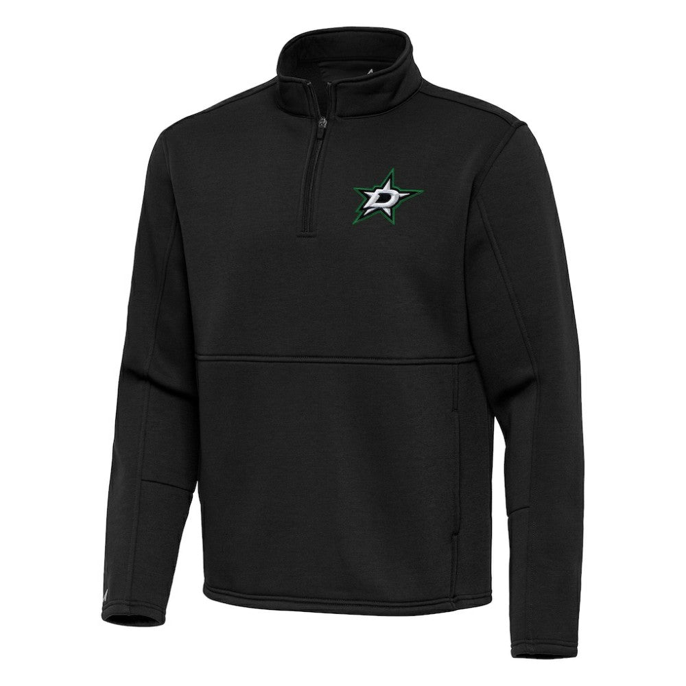 NHL Black Dallas Stars Antigua Twist Quarter-Zip Pullover Jacket
