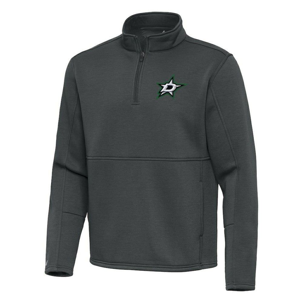 NHL Silver Dallas Stars Antigua Twist Quarter-Zip Pullover Jacket