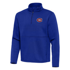 NHL Blue Montreal Canadiens Antigua Twist Quarter-Zip Pullover Jacket