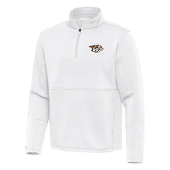 NHL White Nashville Predators Antigua Twist Quarter-Zip Pullover Jacket