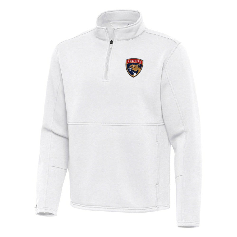 NHL White Florida Panthers Antigua Twist Quarter-Zip Pullover Jacket