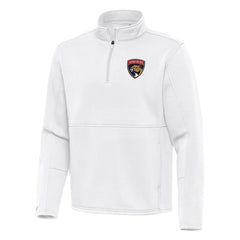NHL White Florida Panthers Antigua Twist Quarter-Zip Pullover Jacket