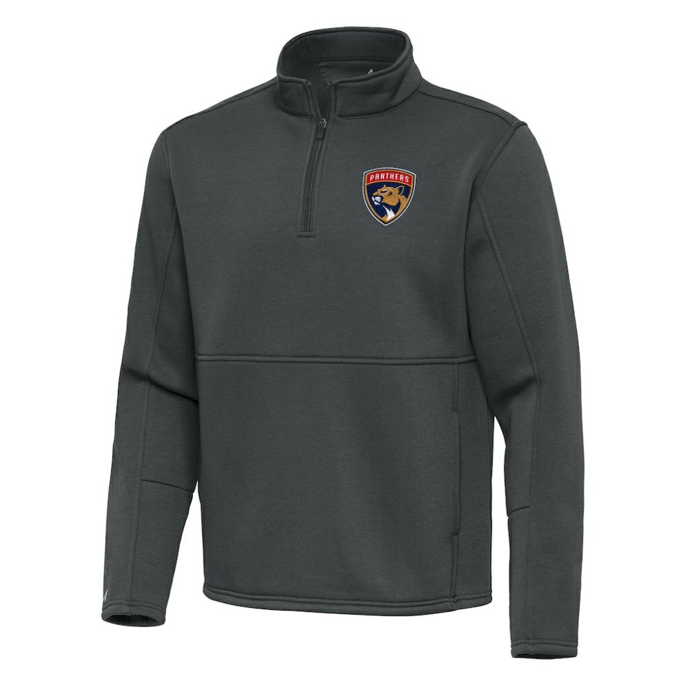 NHL Pewter Florida Panthers Antigua Twist Quarter-Zip Pullover Jacket