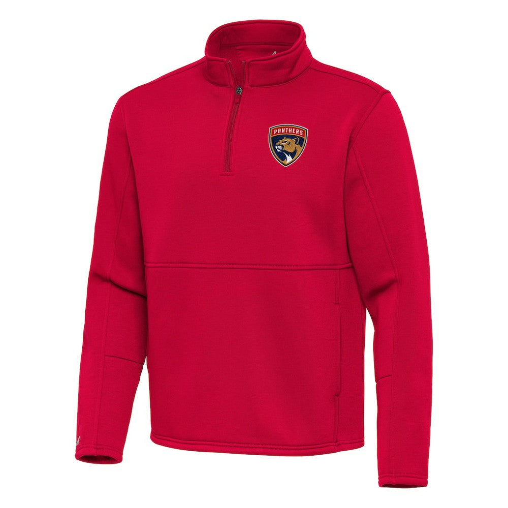 NHL Red Florida Panthers Antigua Twist Quarter-Zip Pullover Jacket