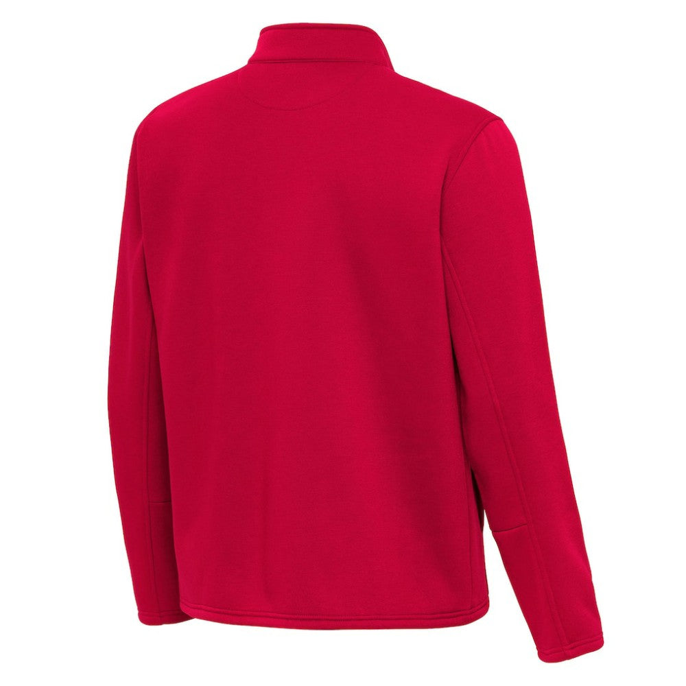 NHL Red New Jersey Devils Antigua Twist Quarter-Zip Pullover Jacket