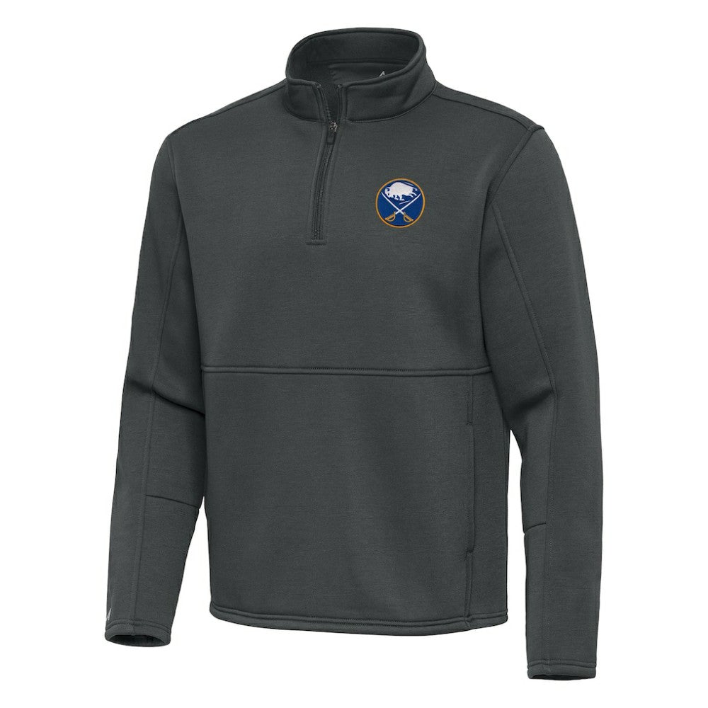 NHL Pewter Buffalo Sabres Antigua Twist Quarter-Zip Pullover Jacket