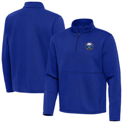 NHL Royal Buffalo Sabres Antigua Twist Quarter-Zip Pullover Jacket
