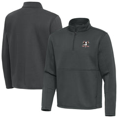 NHL Silver Anaheim Ducks Antigua Twist Quarter-Zip Pullover Jacket