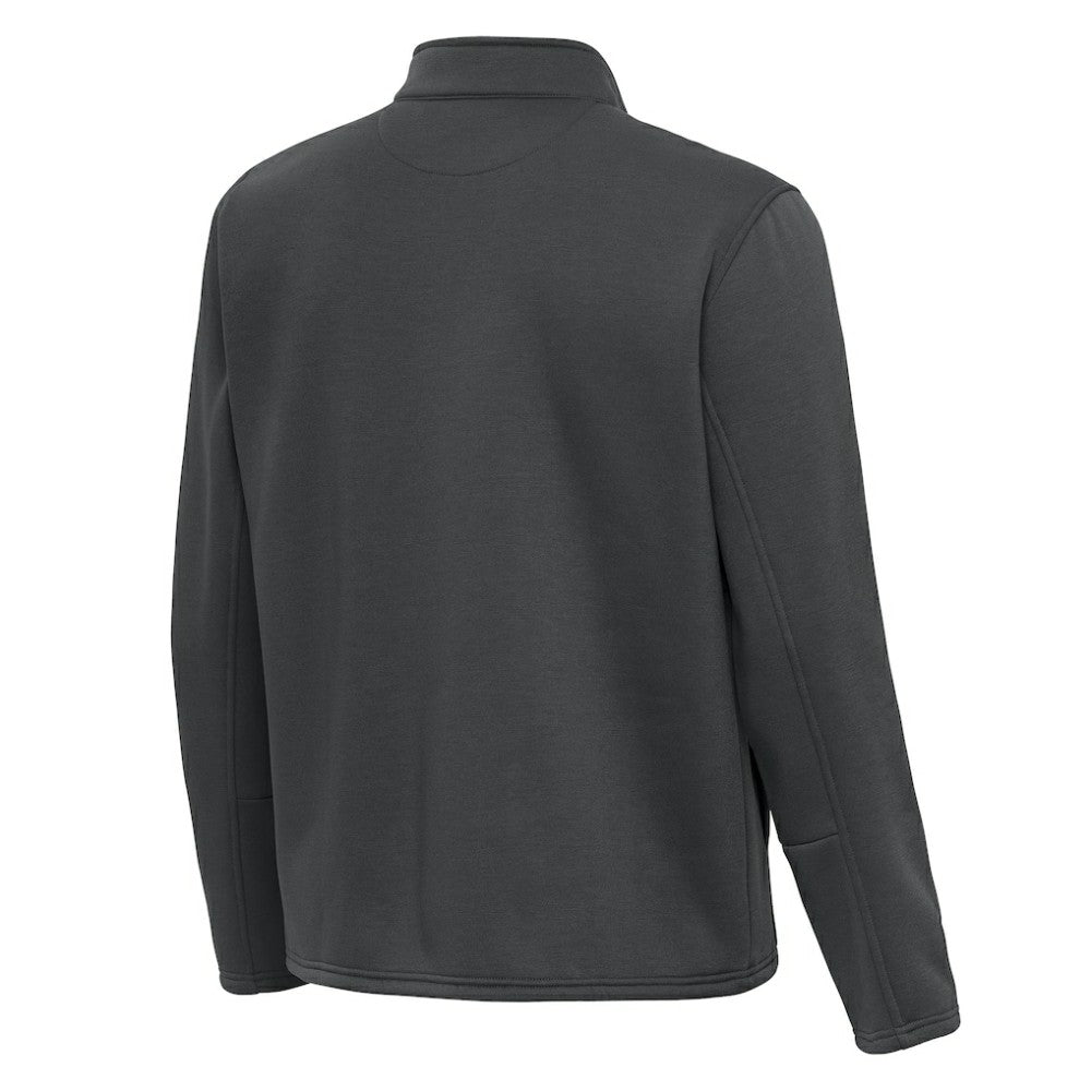 NHL Silver Anaheim Ducks Antigua Twist Quarter-Zip Pullover Jacket