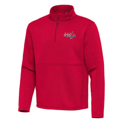 NHL Red Washington Capitals Antigua Twist Quarter-Zip Pullover Jacket