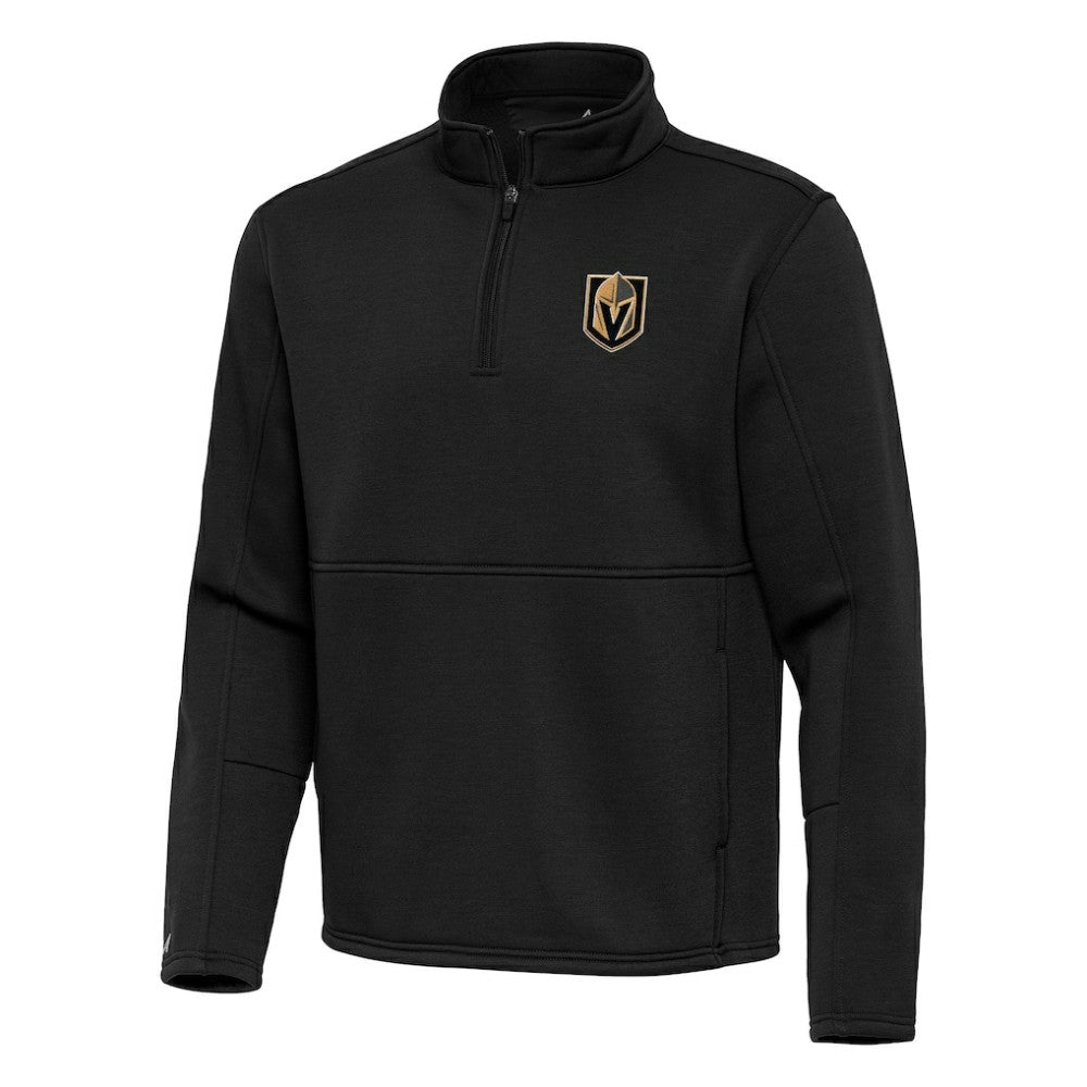 NHL Black Vegas Golden Knights Antigua Twist Quarter-Zip Pullover Jacket