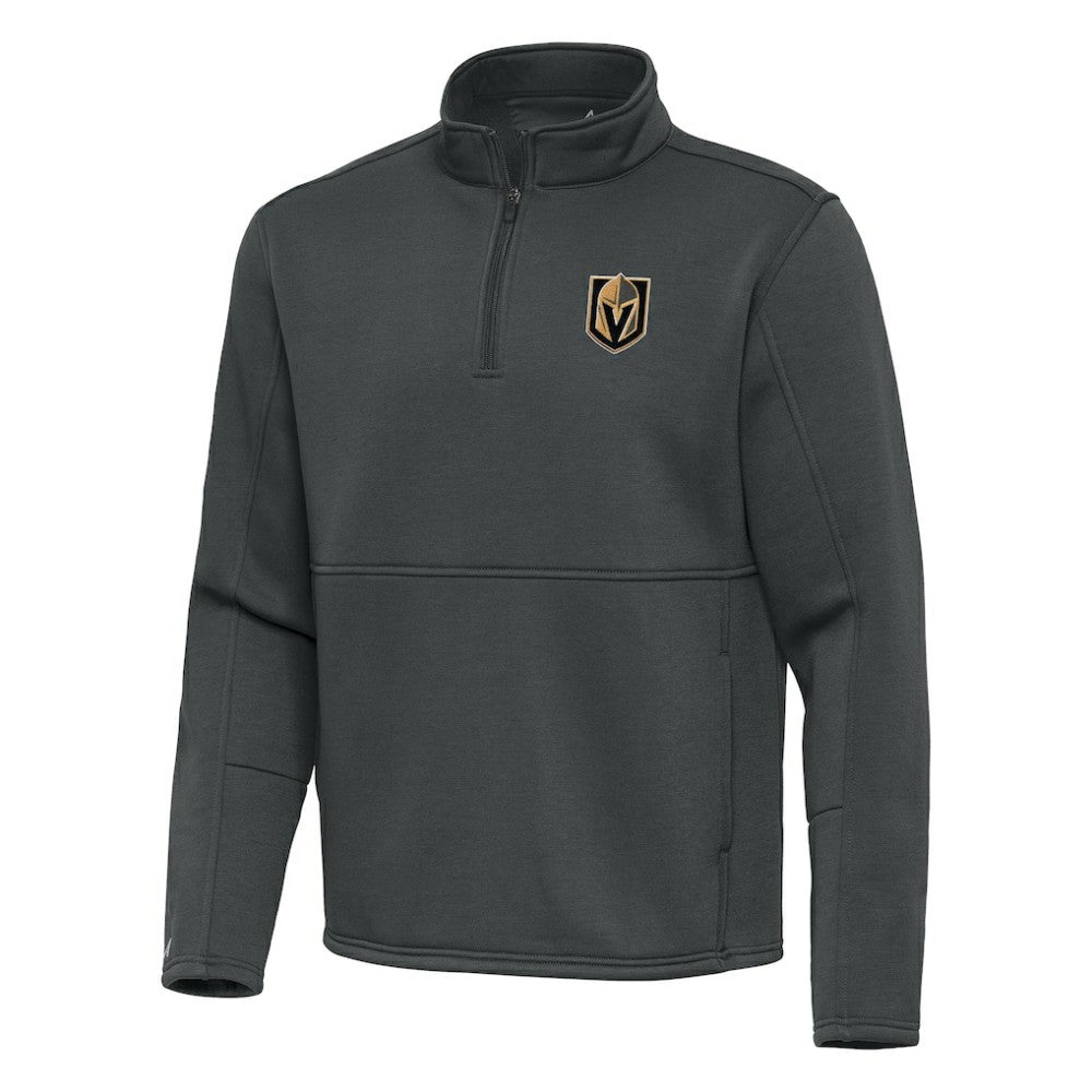 NHL Pewter Vegas Golden Knights Antigua Twist Quarter-Zip Pullover Jacket