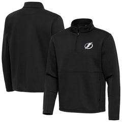 NHL Black Tampa Bay Lightning Antigua Twist Quarter-Zip Pullover Jacket