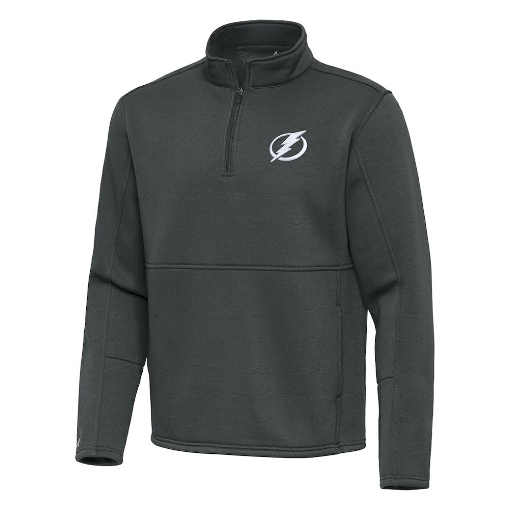 NHL Pewter Tampa Bay Lightning Antigua Twist Quarter-Zip Pullover Jacket