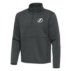 NHL Pewter Tampa Bay Lightning Antigua Twist Quarter-Zip Pullover Jacket
