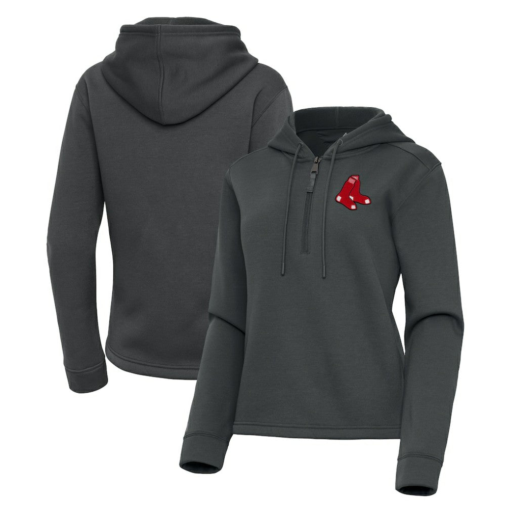 MLB Boston Red Sox Antigua Women's Contemporary Quarter-Zip Hoodie