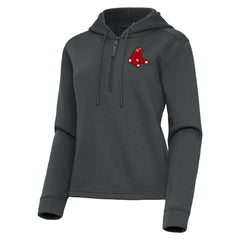 MLB Boston Red Sox Antigua Women's Contemporary Quarter-Zip Hoodie