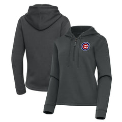 MLB Chicago Cubs Antigua Women's Contemporary Quarter-Zip Hoodie