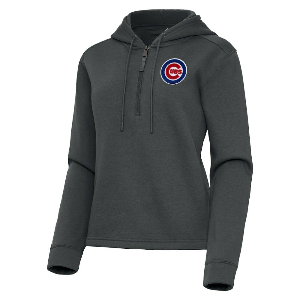 MLB Chicago Cubs Antigua Women's Contemporary Quarter-Zip Hoodie