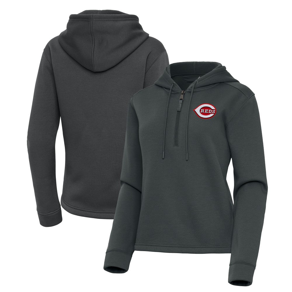 MLB Cincinnati Reds Antigua Women's Contemporary Quarter-Zip Hoodie