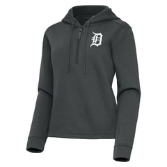 MLB Detroit Tigers Antigua Women's Contemporary Quarter-Zip Hoodie