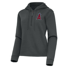 MLB Los Angeles Angels Antigua Women's Contemporary Quarter-Zip Hoodie