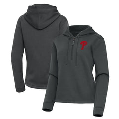 MLB Philadelphia Phillies Antigua Women's Contemporary Quarter-Zip Hoodie