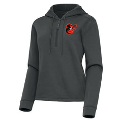 MLB Baltimore Orioles Antigua Women's Contemporary Quarter-Zip Hoodie