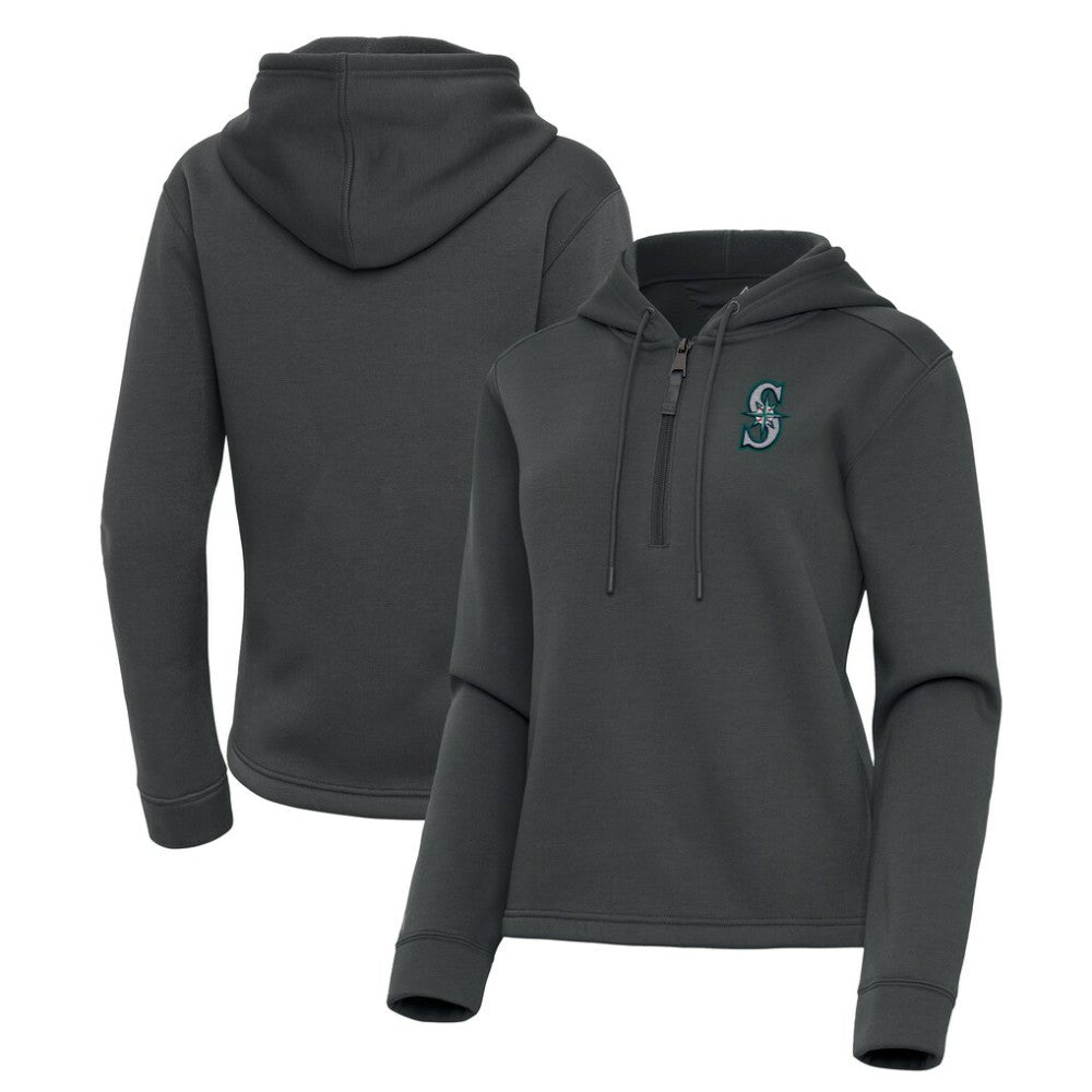 MLB Seattle Mariners Antigua Women's Contemporary Quarter-Zip Hoodie