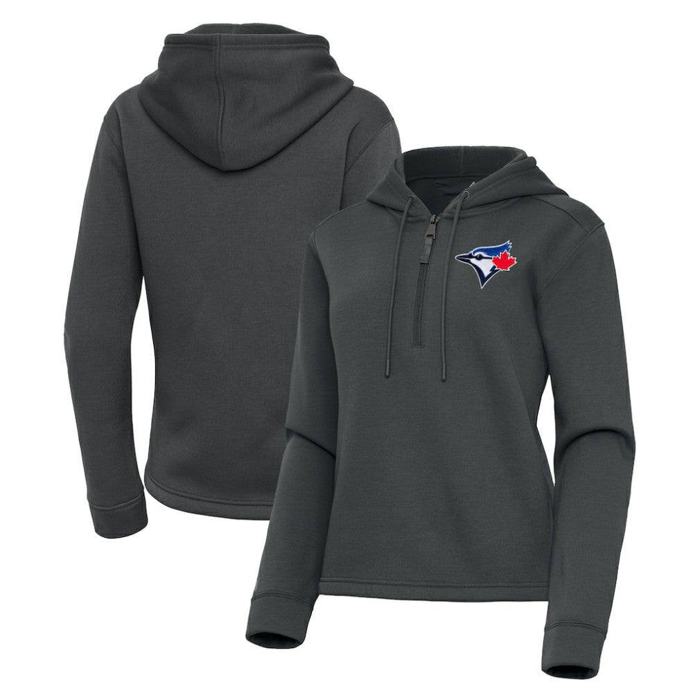 MLB Toronto Blue Jays Antigua Women's Contemporary Quarter-Zip Hoodie