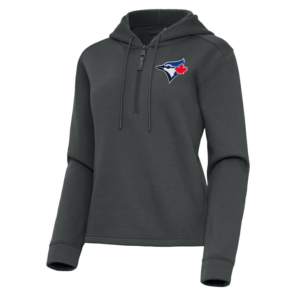 MLB Toronto Blue Jays Antigua Women's Contemporary Quarter-Zip Hoodie