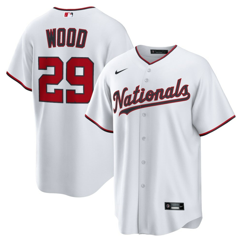 MLB James Wood Washington Nationals Nike Home Replica Jersey