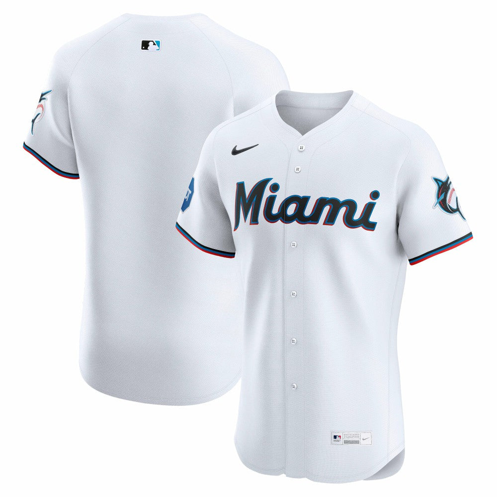 MLB Miami Marlins Nike Home Elite Jersey