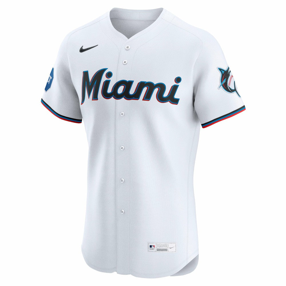 MLB Miami Marlins Nike Home Elite Jersey