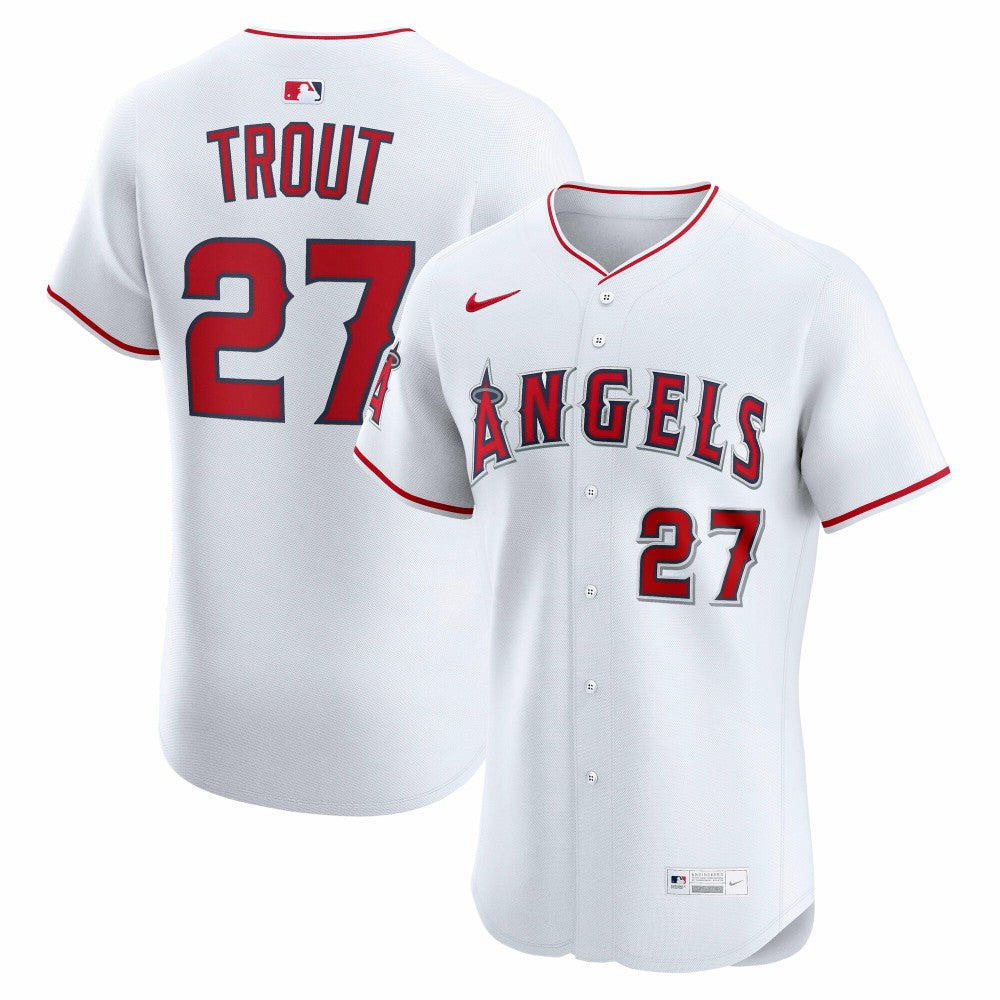 MLB Mike Trout Los Angeles Angels Nike Home ElitePlayer  Jersey
