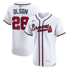 MLB Matt Olson Atlanta Braves Nike Home Elite Player Jersey