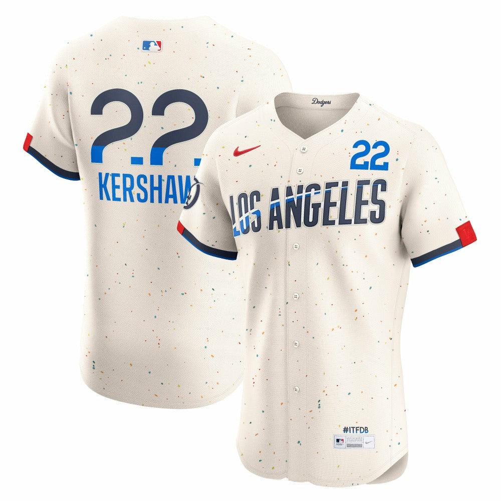 MLB Clayton Kershaw Los Angeles Dodgers Nike City Connect Elite Jersey