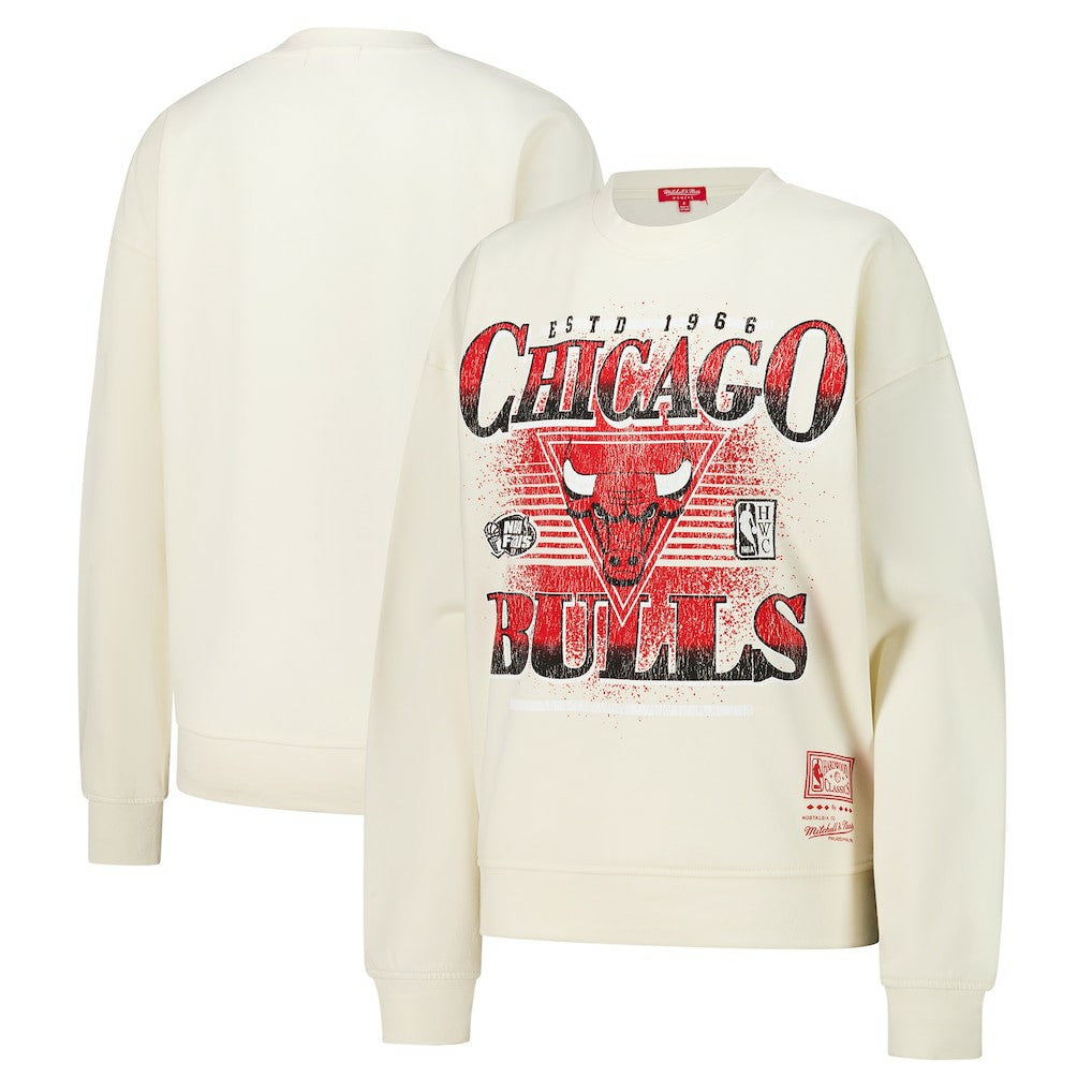 NBA Chicago Bulls Women's Oversprayed Pullover Sweatshirt