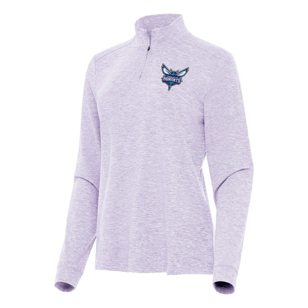 NBA Charlotte Hornets Antigua Women's Mentor Quarter-Zip Mock Long Sleeve Top
