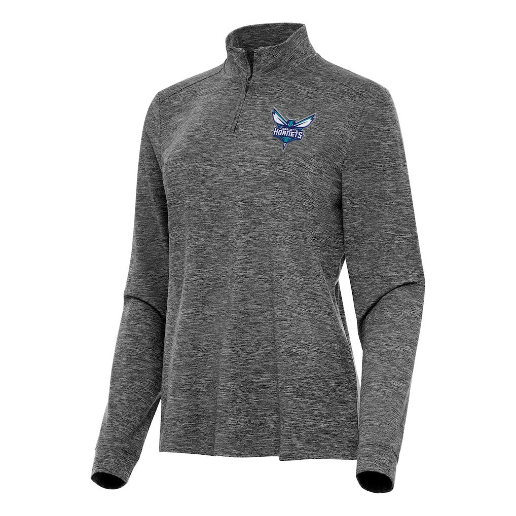 NBA Charlotte Hornets Antigua Women's Mentor Quarter-Zip Mock Long Sleeve Top