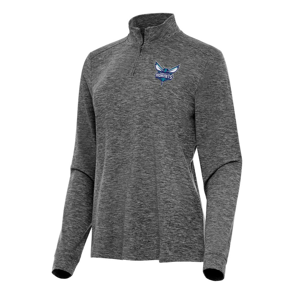 NBA Charlotte Hornets Antigua Women's Mentor Quarter-Zip Mock Long Sleeve Top
