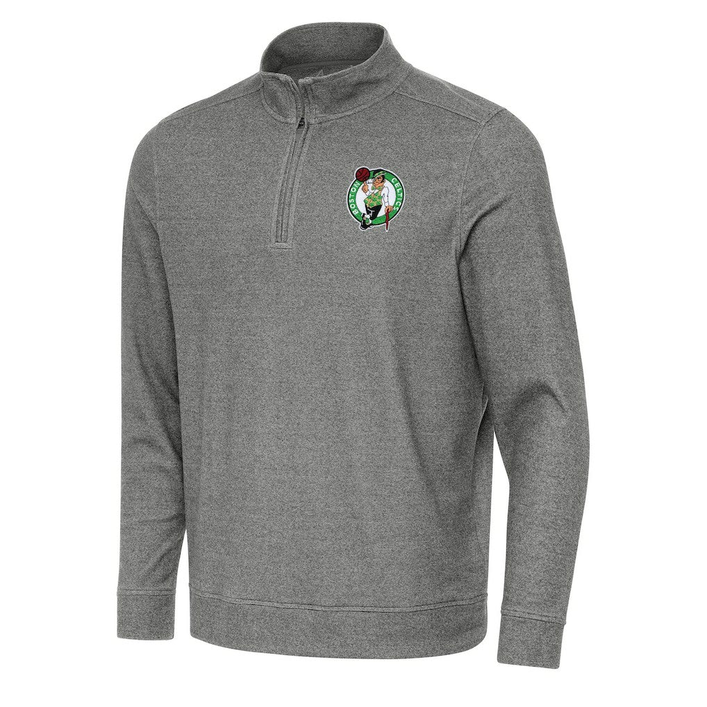 NBA Boston Celtics Antigua Subtle Quarter-Zip Sweatshirt
