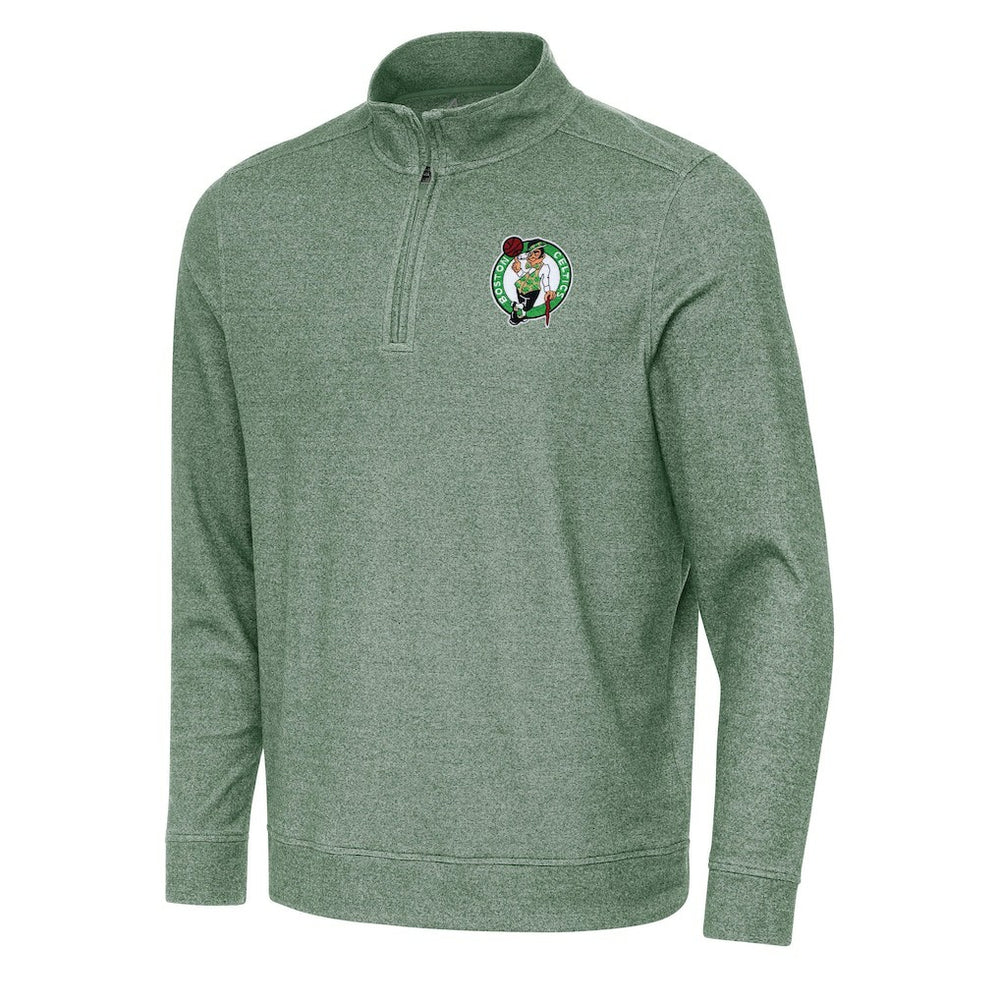 NBA Boston Celtics Antigua Subtle Quarter-Zip Sweatshirt