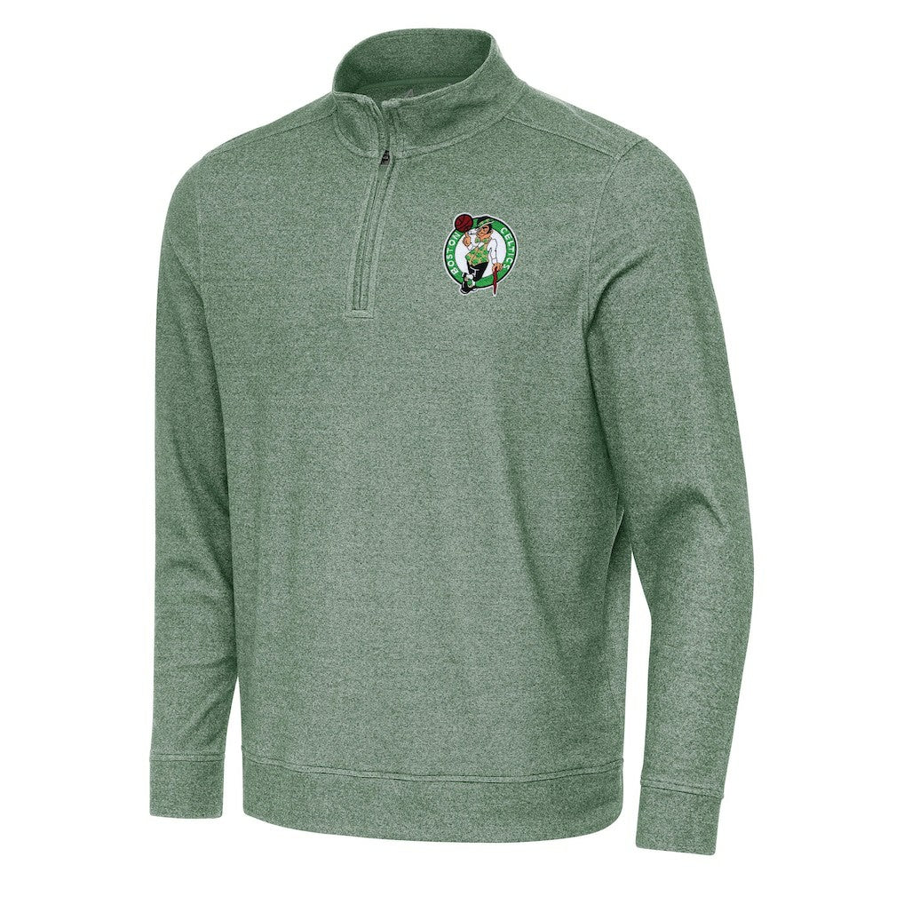 NBA Boston Celtics Antigua Subtle Quarter-Zip Sweatshirt
