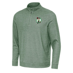 NBA Boston Celtics Antigua Subtle Quarter-Zip Sweatshirt