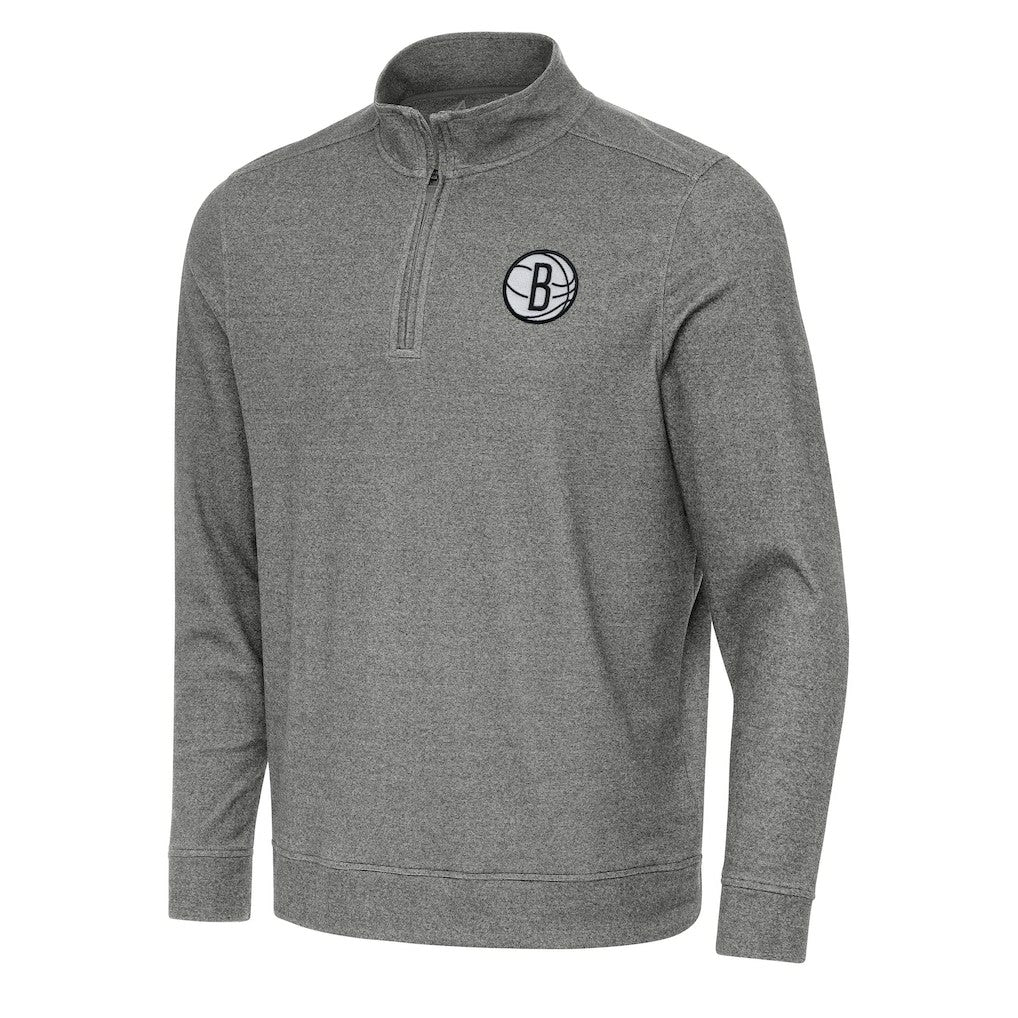NBA Brooklyn Nets Antigua Subtle Quarter-Zip Sweatshirt