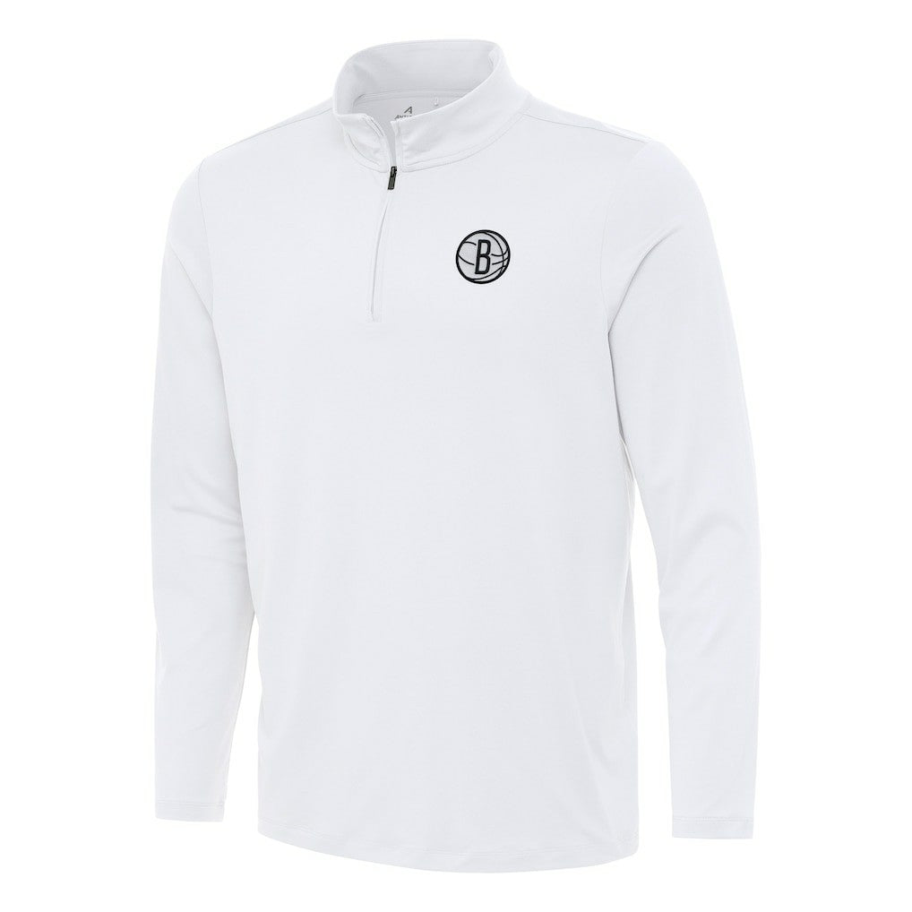 NBA Brooklyn Nets Antigua Reprocess Quarter-Zip Top