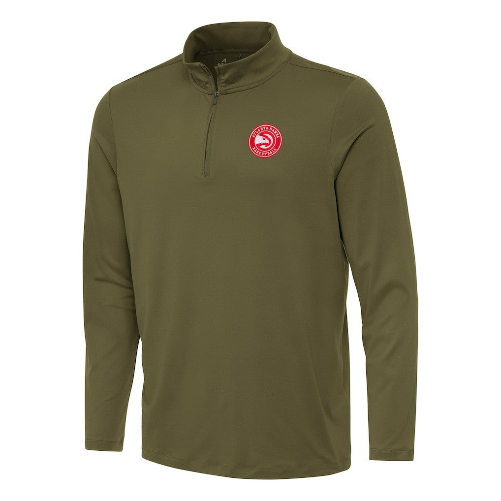 NBA Atlanta Hawks Antigua Reprocess Quarter-Zip Top
